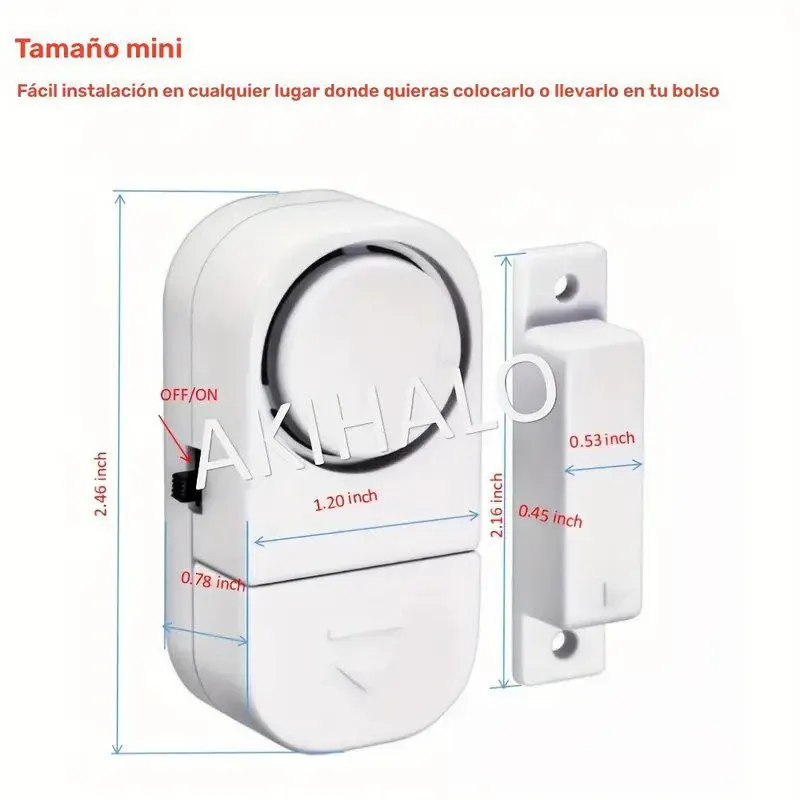 Sistema avanzado inalámbrico de alarma de seguridad (Pack de 3u)