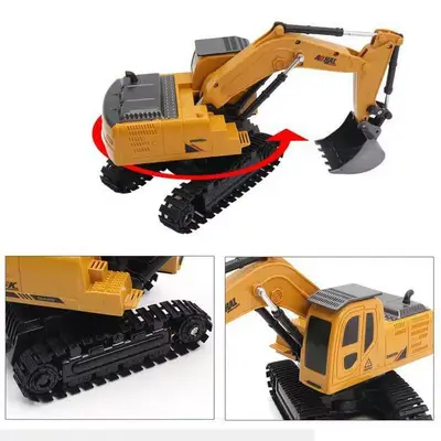Excavadora RC Die-Cast 1:24 – Ingeniería en Movimiento para Niños (+6 años)