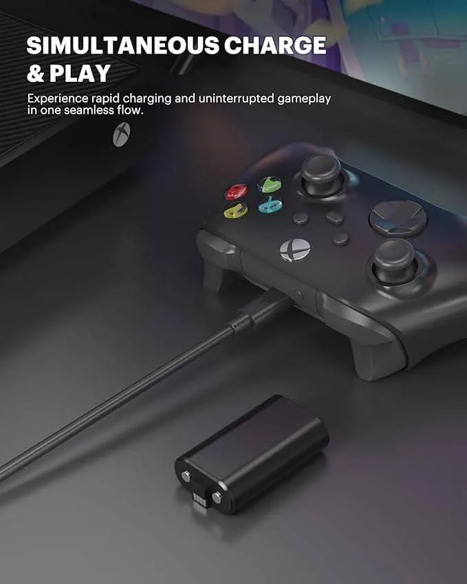 Paquete de Baterías Recargables para Controladores Xbox (Pack x2)