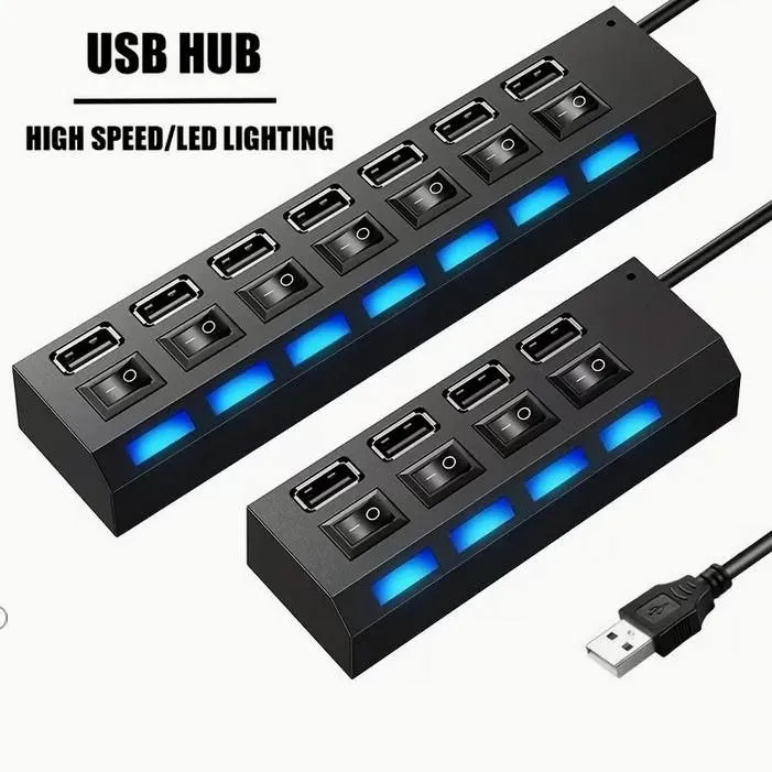 Hub USB 3.0 – 7 Puertos con Switch