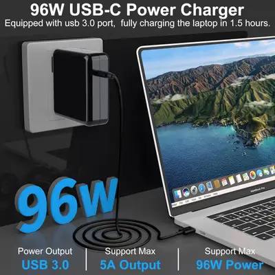 Cargador de portátil USB C de 96 W