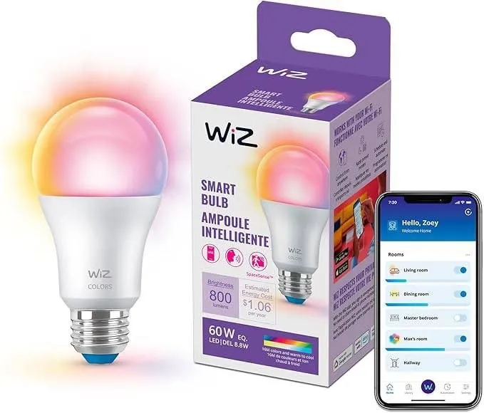 Bombilla Inteligente WiZ LED A19 Full Color