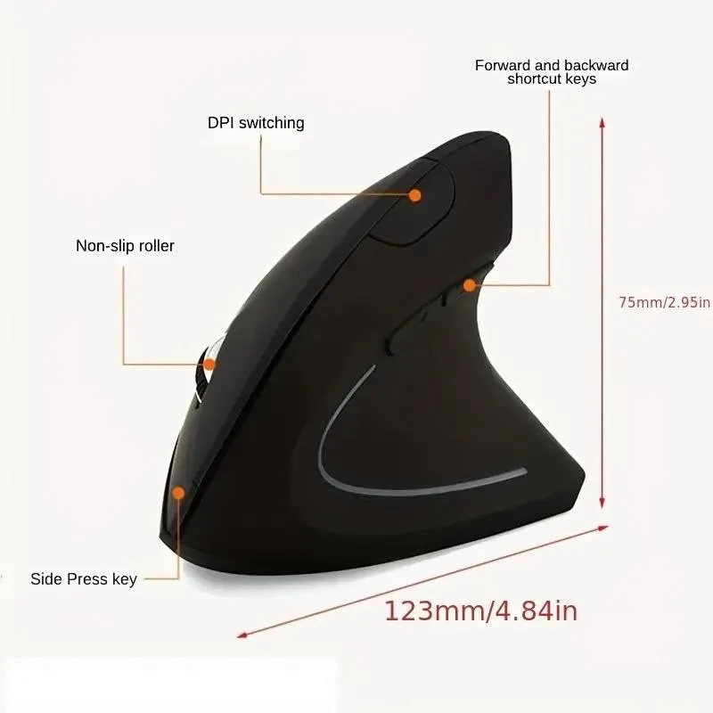 Mouse Vertical Ergonómico inalámbrico