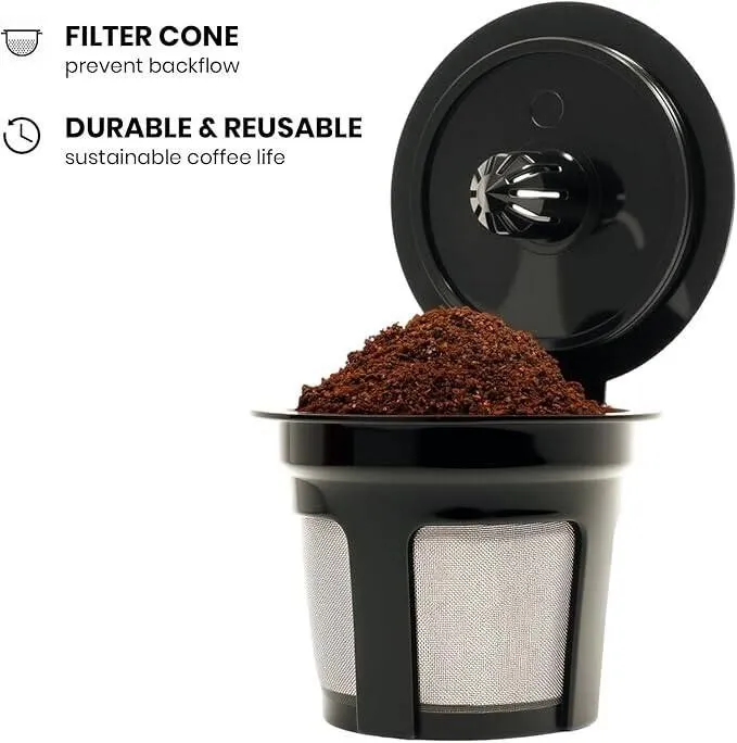 Reusable K-Cup para Keurig – Pack de 4 Filtros Recargables