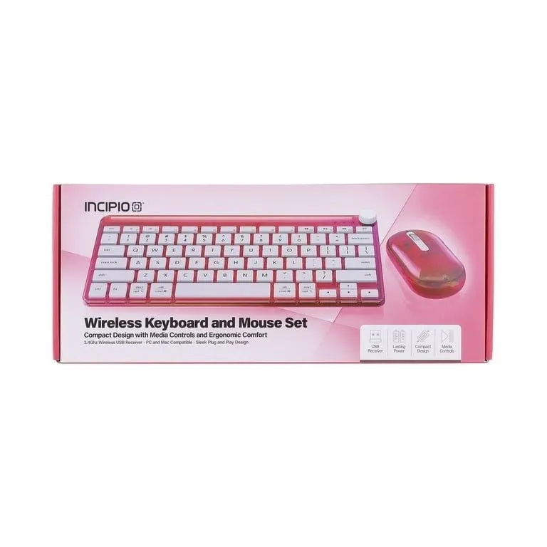Incipio Translucent Slim Wireless Keyboard & Mouse Combo – Irisdescent