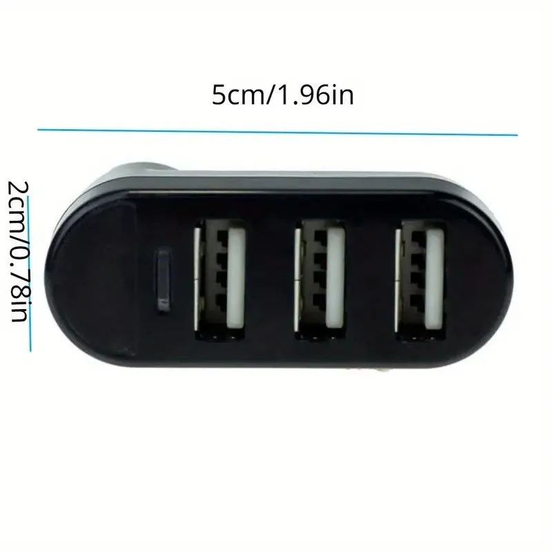 Hub USB Splitter, adaptador 3 puertos USB