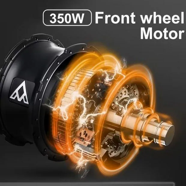 Scooter Eléctrico Plegable para Adultos con Suspensión – 350W