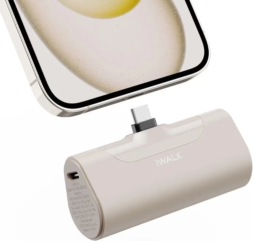 iWALK Power Bank Portátil USB-C 20W 4,500mAh