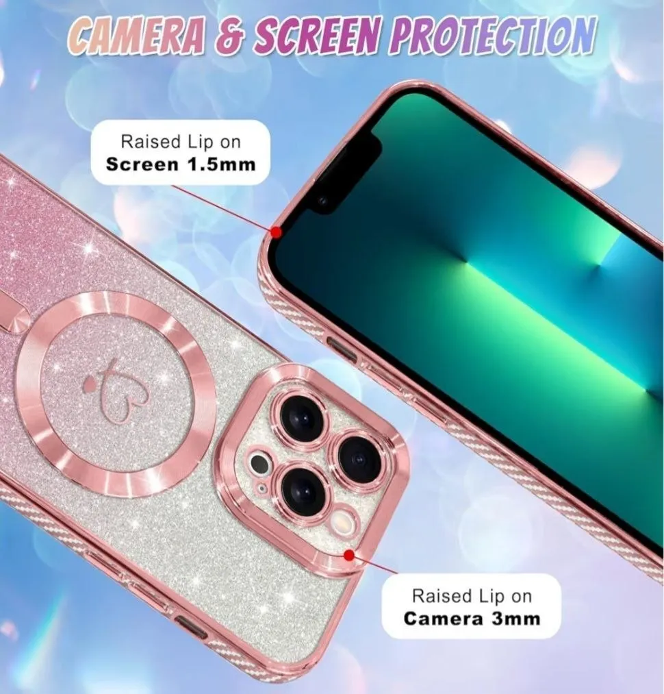 Bonoma Funda Magnética para iPhone 13 Pro – Pink