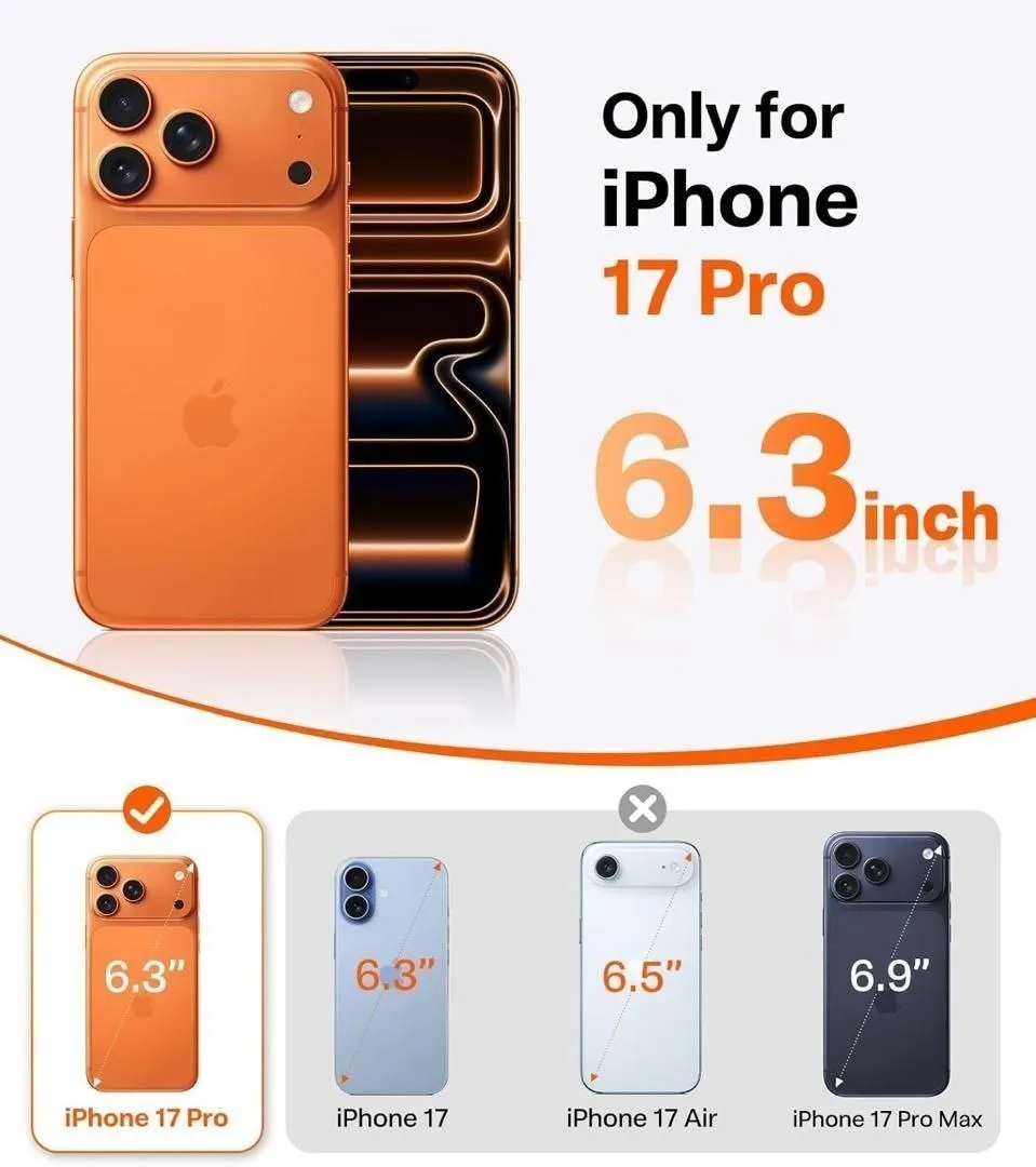Funda de silicona 360° Spin para iPhone 17 Pro con soporte MagSafe