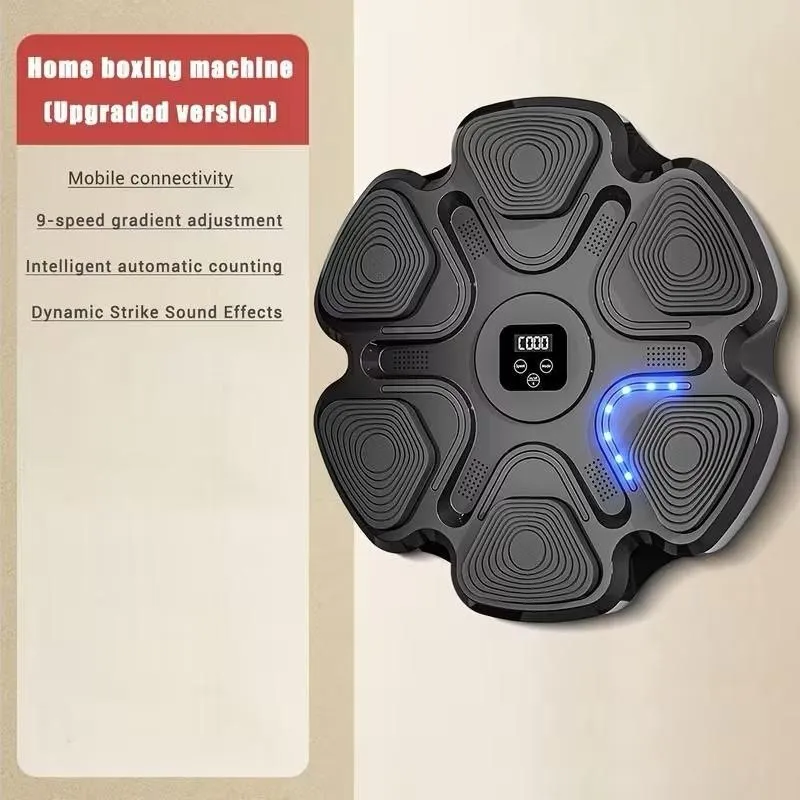 Máquina de Boxeo Musical para Pared con Luces y Bluetooth