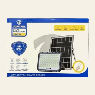 Reflector LED para Exteriores con Panel Solar
