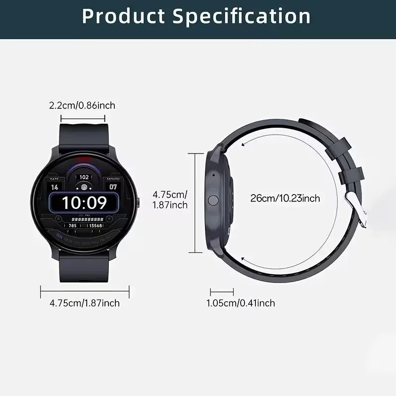 Smartwatch 2025 con Pantalla HD de 1.28" – Llamadas Bluetooth y Más de 100 Modos Deportivos