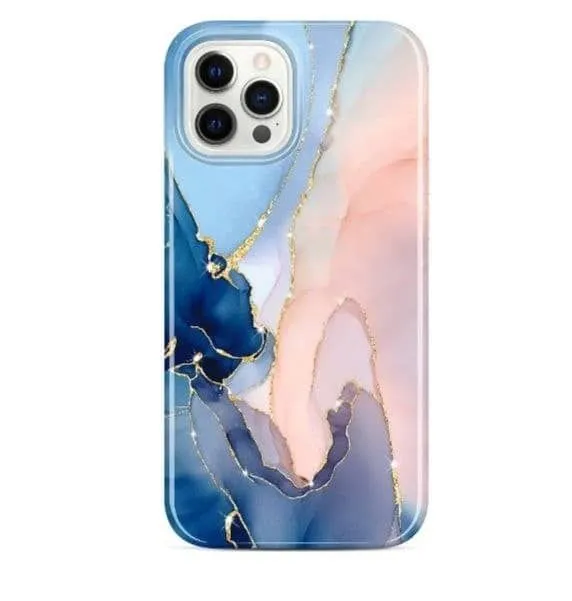 Funda TPU con Diseño Mármol y Brillos iPhone 12 Pro Max