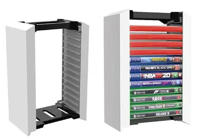 Soporte Organizador DOBE para Juegos de PS5 y Xbox – Capacidad para 12 Discos