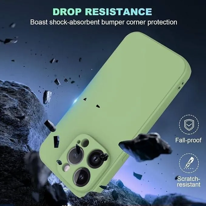 Funda de TPU para iPhone 15 Pro color verde menta
