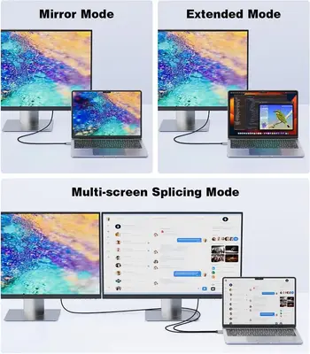 Cable USB-C a DisplayPort 1.4 UANTIN (6 pies / 1.8 m)