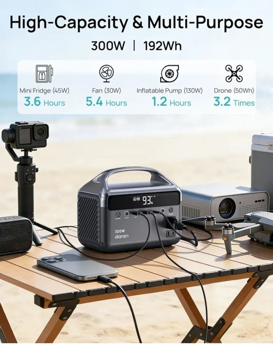 Daran Portable Power Station 300W 288Wh