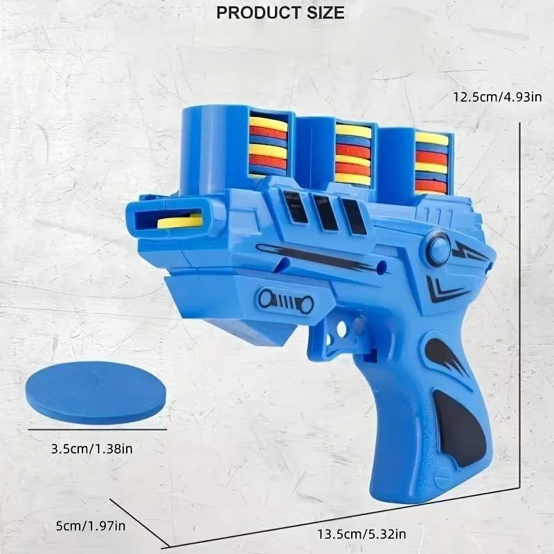 Pistola Lanzadora de Discos de Espuma para Niños