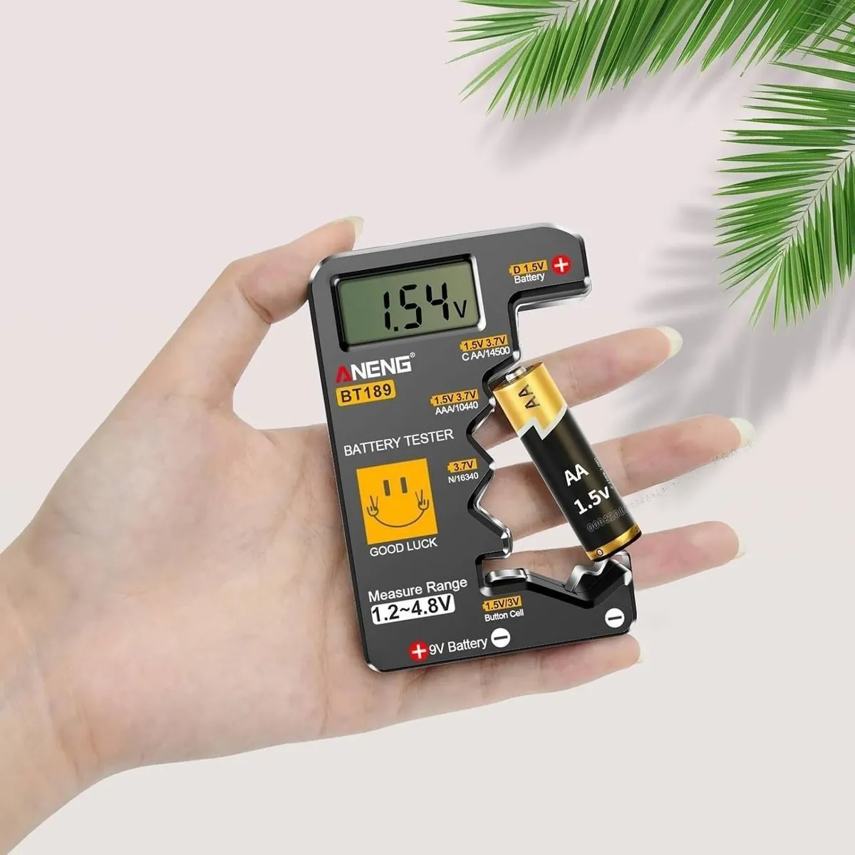 ANENG BT189 Probador Digital de Baterías con Pantalla LCD