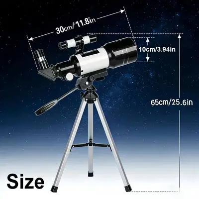 Telescopio Astronómico Portátil 70mm – Hasta 150X