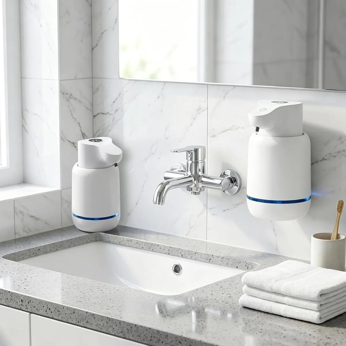 Dispensador Automático de Jabón Espumoso con Sensor Inteligente