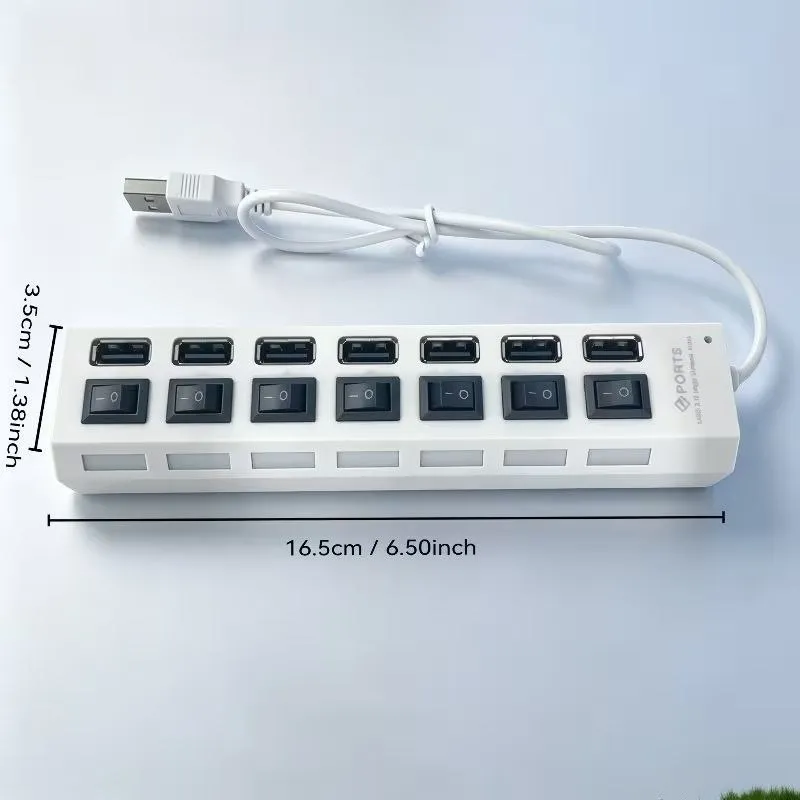 Hub USB 3.0 – 7 Puertos con Switch