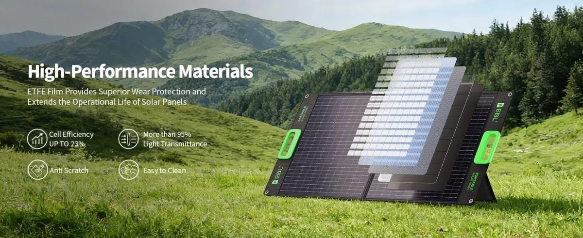 Panel Solar Portátil EBL ESP-100 100W