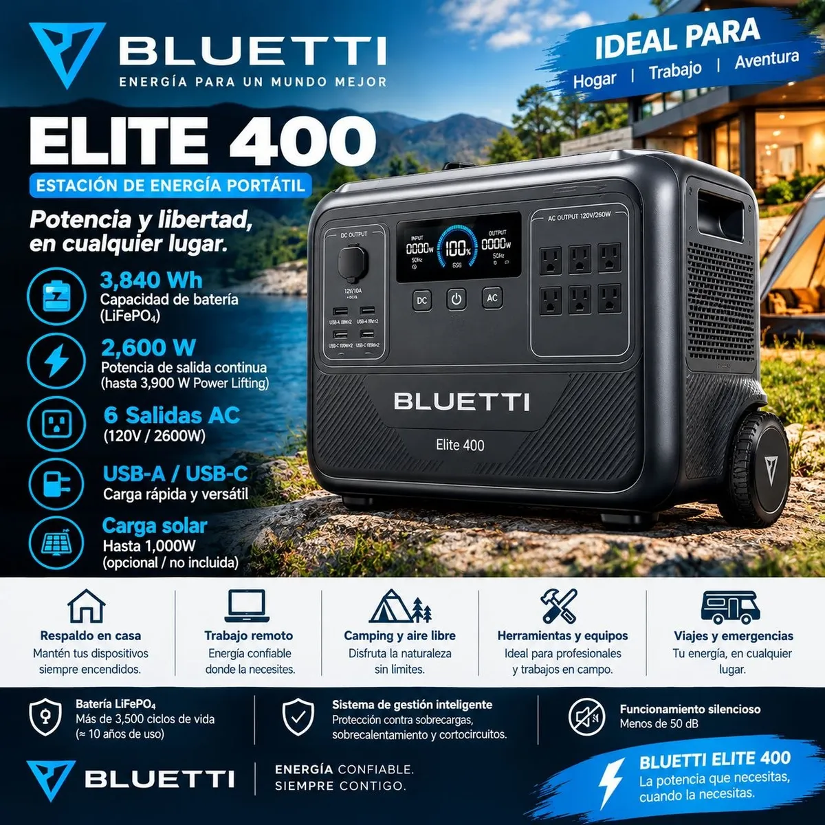 Bluetti Elite 400 (2600W/3840Wh)