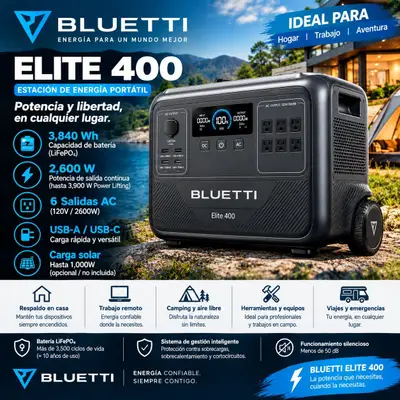 Bluetti Elite 400 (2600W/3840Wh)