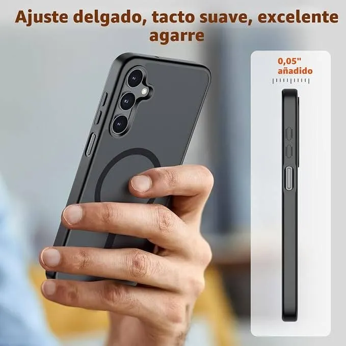 SUPFINE Funda Magnética para Samsung Galaxy A17 / A16 5G – Negro