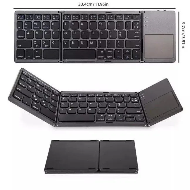 Teclado Inalámbrico Ultra-Silencioso Plegable