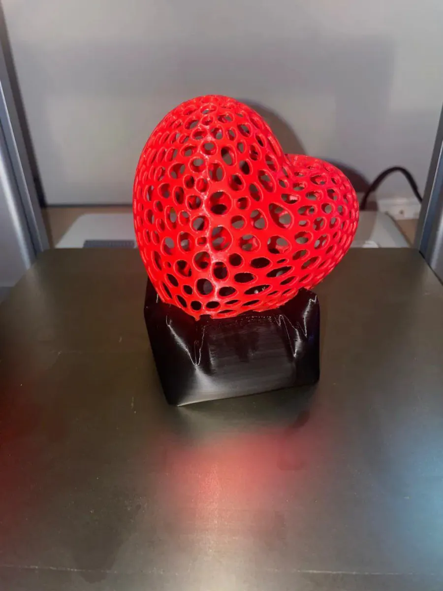 Portavela en forma de corazón