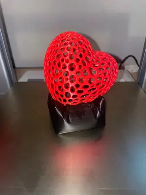 Portavela en forma de corazón